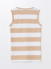 Crew Neck Striped Boy Undershirt