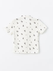 Resort Collar Short Sleeve Baby Boy Printed Shirt