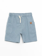 Printed Baby Boy Shorts with Elastic Waist