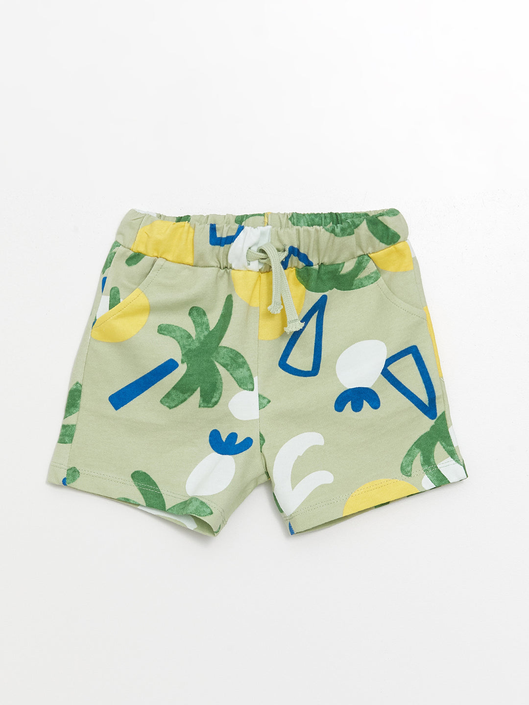 Printed Baby Boy Shorts with Elastic Waist, 2-pack