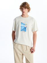 Crew Neck Short Sleeve Printed Combed Cotton Men T-Shirt