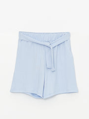 Basic Girls Shorts with Elastic Waist