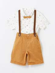 Short Sleeve Printed Baby Boy Shirt and Shorts Set of 2