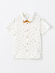 Short Sleeve Printed Baby Boy Shirt and Shorts Set of 2