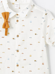 Short Sleeve Printed Baby Boy Shirt and Shorts Set of 2