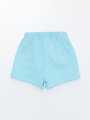 Baby Girl Shorts with Elastic Waist, 2 Pack