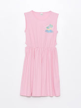 Crew Neck Girls Dress