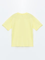 Crew Neck Short Sleeve Printed Baby Boy T-Shirt