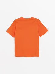 Crew Neck Short Sleeve Printed Baby Boy T-Shirt