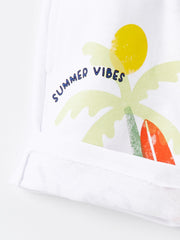 Printed Baby Boy Shorts with Elastic Waist