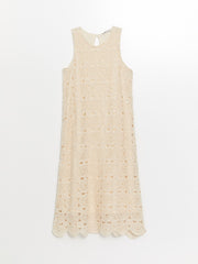 Crew Neck Lace Women's Dress