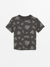 Crew Neck Short Sleeve Printed Baby Boy T-Shirt