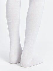 LCW Kids White Basic Girls Tights 2-Pack