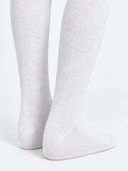 LCW Kids White Basic Girls Tights 2-Pack