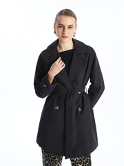 LCW Classic Jacket Collar Women Trench Coat