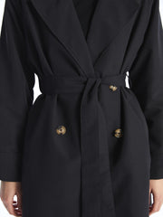 LCW Classic Jacket Collar Women Trench Coat