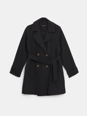 LCW Classic Jacket Collar Women Trench Coat