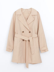 LCW Classic Jacket Collar Women Trench Coat