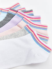 LCW Kids Ecru Girls Booties Socks 7-Pack