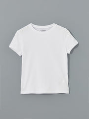 Lc Waikiki Crew Neck Plain Combed Cotton Girls T-Shirt