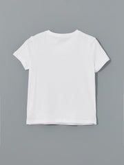 Lc Waikiki Crew Neck Plain Combed Cotton Girls T-Shirt