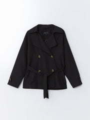 LCW Classic Jacket Collar Women Trench Coat