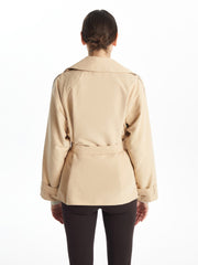 LCW Classic Jacket Collar Women Trench Coat