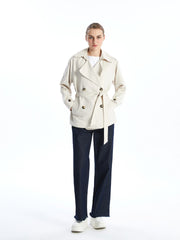 LCW Classic Jacket Collar Women Trench Coat