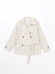 LCW Classic Jacket Collar Women Trench Coat