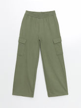 Elastic Waist Girls Cargo Sweatpants