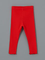 LCW baby Ecru Crew Neck Cherry Printed Baby Girl Sweatshirt and Tights 2-Pack