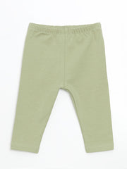 LCW baby Green Crew Neck Floral Girl Blouse and Leggings 2-Pack