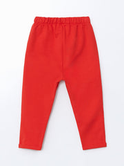 LCW baby Pink Crew Neck Floral Baby Girl Sweatshirt and Tights 2-Pack