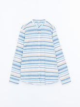 LCW Kids Blue Mandarin Collar BoyS Shirt
