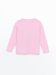 LCW Kids Crew Neck Girls Pajama Set