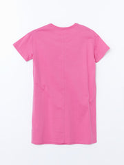 LCW Young Crew Neck Printed Women Nightgown