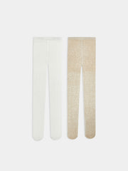 LCW Baby Patterned Baby Girl Tights 2-Pack