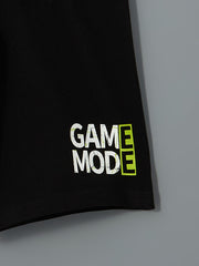 LCW Kids White Crew Neck Boy Shorts Pajama Set