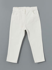 LCW Kids Ecru Basic Girls Trousers