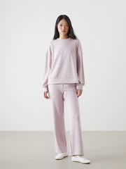 LCW Vision Anthracite Crew Neck Oversize Women Sweatshirt