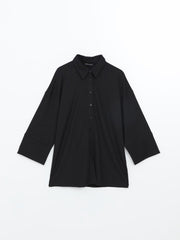 LCW Modest Textured Oversize Women Shirt Tunic