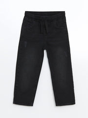 LCW Kids Black Elastic Waist Boy Jean Trousers