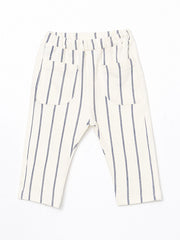 LCW baby Blue Crew Neck Basic Baby Boy T-Shirt and Pants 2-Pack