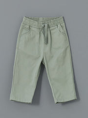 LCW baby Ecru Printed Baby Boy Shirt and Pants 2-Pack