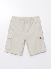 Xside- Standard Fit Gabardine Men Cargo Shorts