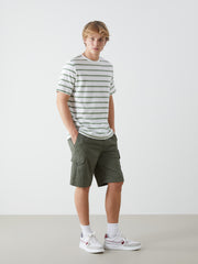 Xside- Standard Fit Gabardine Men Cargo Shorts