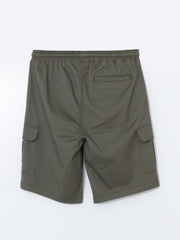 Xside- Standard Fit Gabardine Men Cargo Shorts