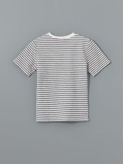 LCW Kids Navy Blue Crew Neck Boy T-Shirt