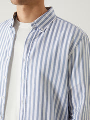 Regular Fit Long Sleeve Striped Poplin Men Shirt