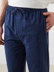 Xside- Blue Standard Fit Men Jogger Sweatpants